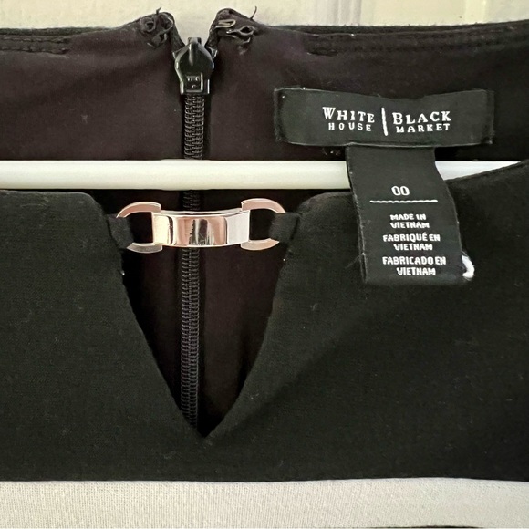White House Black Market WHBM Classic Shift Dress Size 00 🖤🤍 - Picture 4 of 4